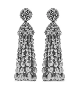 Oscar de la Renta серьги Chandelier, серебряный