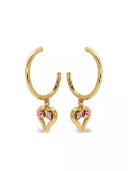 Oscar de la Renta серьги-кольца с подвесками, золотой