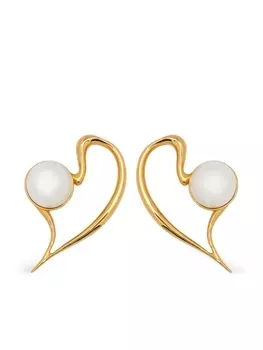 Oscar de la Renta серьги с жемчугом, золотой