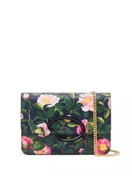 Oscar de la Renta сумка через плечо O с принтом Camellia, синий