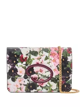 Oscar de la Renta сумка через плечо с принтом O Hollyhocks, белый
