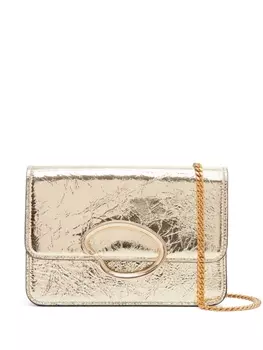 Oscar de la Renta сумка на плечо O с жатым эффектом, золотистый