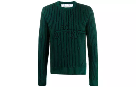 Осень/Зима20 Свитер Мужской Зеленый Off-White, зеленый