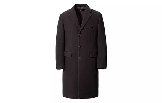 Мужское пальто UNIQLO + Jil Sander Collaboration Series, 38 коричневый