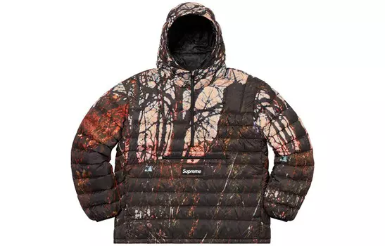 Осень-Зима 2020 Пуховик унисекс Supreme, желтый