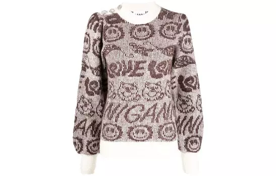 Осень-зима 21 Джемпер женский Умбра GANNI, Umber