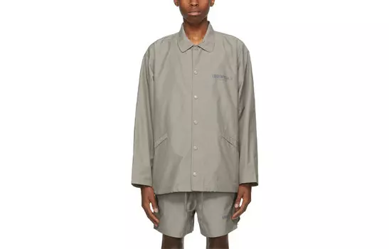 Осень/Зима 21 Куртка мужская серо-коричневая Fear Of God Essentials, коричневый