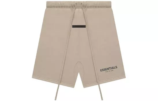 Осень-зима 21 Повседневные шорты унисекс цвета загара Fear Of God Essentials, цвет Tan