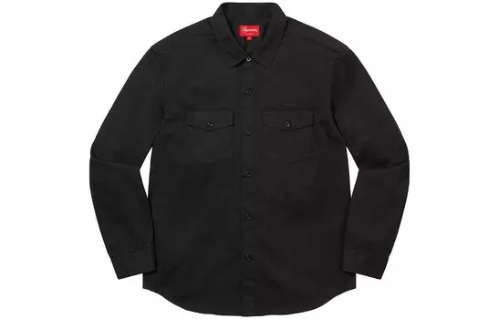 Осень-Зима 22 Неделя 14 Рубашка Унисекс Supreme, коричневый