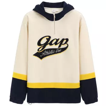 Осенне-зимняя толстовка унисекс GAP, черный/серый