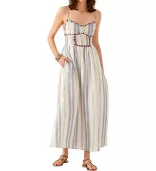 Осеннее платье в дельте Тихого океана ALIX OF BOHEMIA, цвет pacific delta