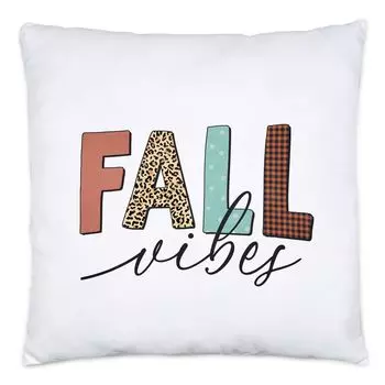 Осенние вибрации Подушка Осенняя пора Осенние вибрации Листья Листва Листья Сезон сбора урожая Бабье лето Hey!Print