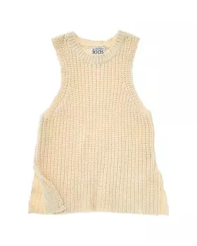 Осенний кашемировый свитер-табард Autumn Cashmere, белый