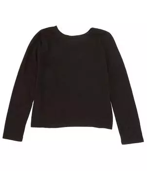 Осенний топ с начесом и длинными рукавами Copper Key для больших девочек 7–16 лет, черный