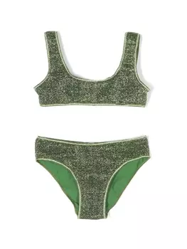 Oseree бикини с эффектом металлик, зеленый