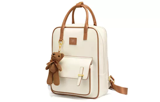 Oshina JUST STAR Женский рюкзак, Чай с молоком белый (можно установить на компьютер 13 дюймов)