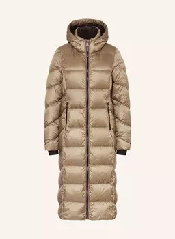 Осиновый пуховик со съемным капюшоном Reset, коричневый