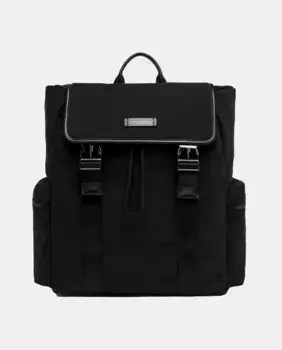 Oslo, новый повседневный рюкзак от Джанни Киарини. Изготовлен из нейлона с подходящей кожаной отделкой Gianni Chiarini, чёрный