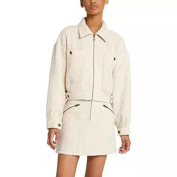 Osma Женская укороченная куртка-рубашка из полиэстера Joie, цвет creme brulee and porcelain