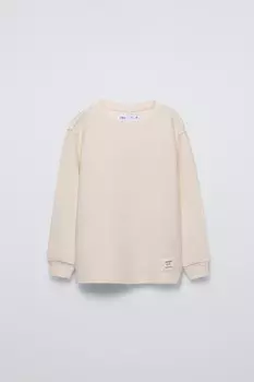 Османская толстовка с капюшоном ZARA, экрю