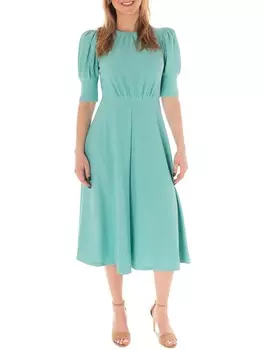 Османское женское длинное платье макси в рубчик MAISON TARA, цвет Aqua