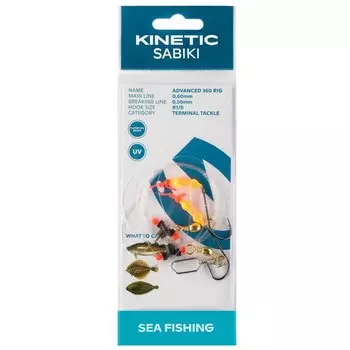 Оснастки Kinetic Sabiki Advanced 360, прозрачный