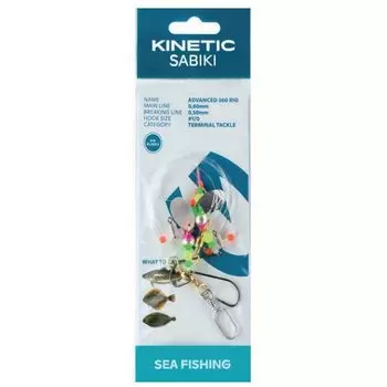 Оснастки Kinetic Sabiki Advanced 360, прозрачный
