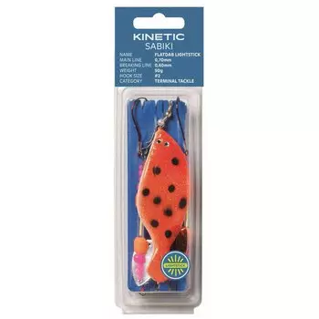 Оснастки Kinetic Sabiki Flatdab Lightstick 60g, прозрачный