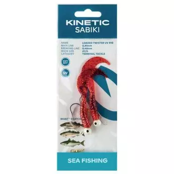 Оснастки Kinetic Sabiki Loaded Twister UV, разноцветный