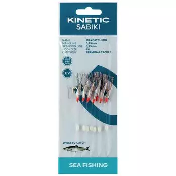 Оснастки Kinetic Sabiki MaxCatch, прозрачный