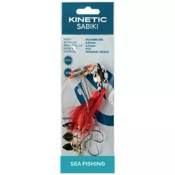 Оснастки Kinetic Sabiki Mohawk, прозрачный