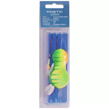 Оснастки Kinetic Sabiki Plaice Leader Inline 50g, синий