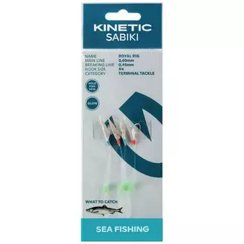 Оснастки Kinetic Sabiki Royal, прозрачный