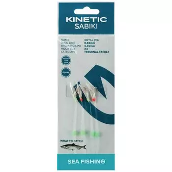 Оснастки Kinetic Sabiki Royal, прозрачный