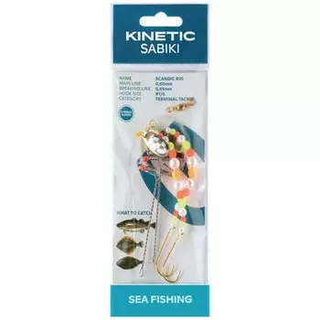 Оснастки Kinetic Sabiki Scandic, прозрачный