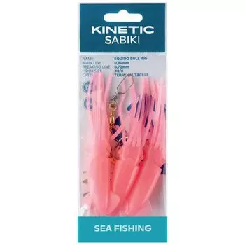 Оснастки Kinetic Sabiki Squido Bull, прозрачный