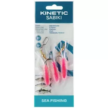 Оснастки Kinetic Sabiki Squido, прозрачный