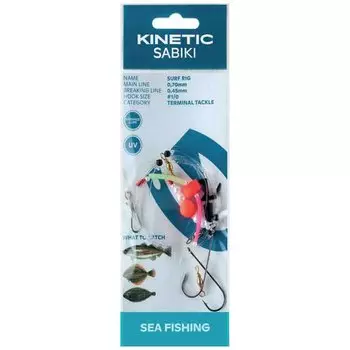 Оснастки Kinetic Sabiki Surf, прозрачный