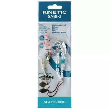Оснастки Kinetic Sabiki Tournament, прозрачный