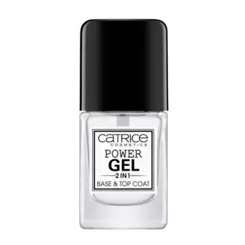 Основа для ногтей защищает от пятен и действует как защитный щит Power Gel 2In1 Base & Topcoat Catrice, 1 UD