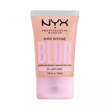Основа под макияж bare with me blur Nyx Professional Makeup, цвет nr. 03: light ivory, 30 мл