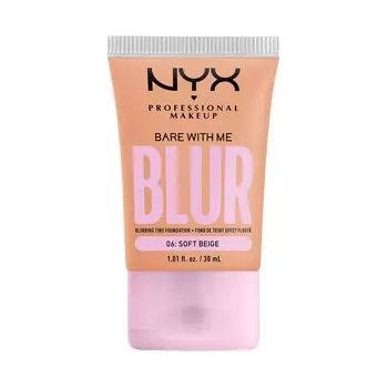 Основа под макияж bare with me blur Nyx Professional Makeup, цвет nr. 06: soft beige, 30 мл