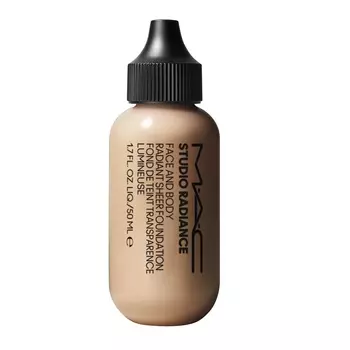 Основа под макияж для лица и тела studio radiance face and body radiant sheer foundation Mac, цвет nr. n1, 50 мл