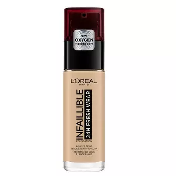 Основа под макияж infaillible 24h fresh wear foundation LOral Paris, цвет 120 vanille, 30 мл