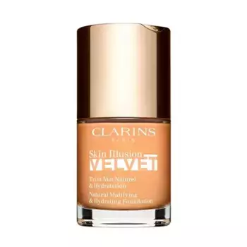 Основа под макияж с естественным финишем Skin Illusion Velvet Clarins, цвет caramel