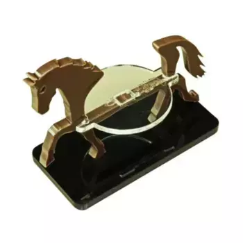 Основание 50x25 мм — маркер для лошади/персонажа — коричневый, Token Sets - Mount Markers (28mm) (Litko Aerosystems)