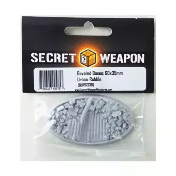 Основание со скошенной кромкой 60x35 мм — Urban Rubble, Miniature Bases - Urban Rubble