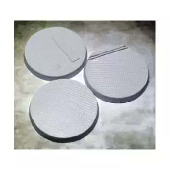 Основания со скошенной кромкой 50 мм — стальное покрытие, Miniature Bases - Steel Plating