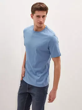 Основная хлопковая мужская футболка с круглым вырезом и короткими рукавами LC Waikiki Basic