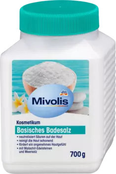 Основная соль для ванн 700г. Mivolis